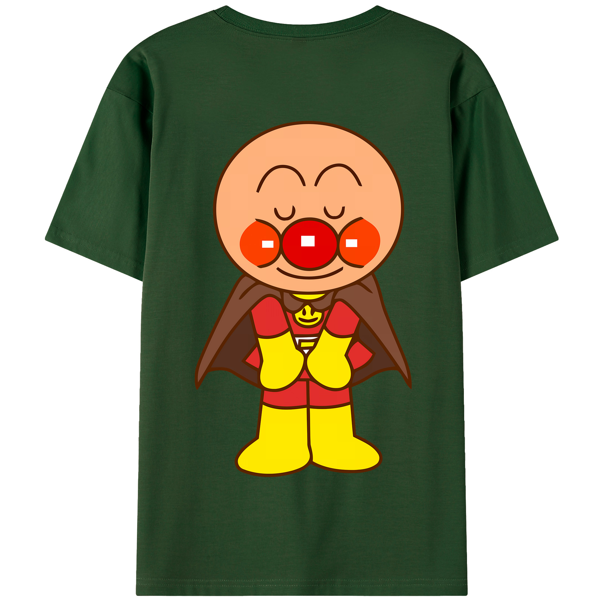 （画像用） アンパンマン Anpanman 綿100％半袖Tシャツ（背面プリント）